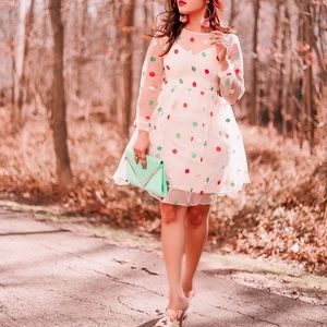 Polka Dots midi gown